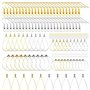 200 Pièces attache boucles d'oreilles，fermoir boucles d'oreilles kit boucle d'oreille a fabriquer Faire Soi-Même D'artisanat Lar