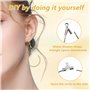 200 Pièces attache boucles d'oreilles，fermoir boucles d'oreilles kit boucle d'oreille a fabriquer Faire Soi-Même D'artisanat Lar