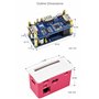 PoE Ethernet/USB HUB Box Compatible Raspberry Pi Zero Series, with PoE/ETH/USB HUB Hat Inside, 802.3af-Compliant, Includes 3X US