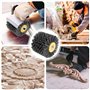 Lot de 2 brosses en nylon - Grain 120 - Brosse de polissage - Roue de tréfilage - Brosse pour rouleau abrasif, ponceuse à brosse