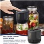 GBKDQQ Système De Mise Sous Vide Électrique Pour Bocaux Mason: Kit De 10 Mise Sous Vide Électrique, Pour Sauces, Confitures Et A