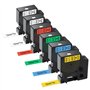 Gigmeta Lot de 6 Compatible avec Dymo D1 Ruban 12mm x 7m Compatible avec Dymo Labelmanager PNP/160/210D/280/350/420P/450D/500TS