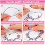 WEVOL Cadeau Fille 5-13 Ans Enfant Jouet Bijoux DIY Charms Bracelet Kit Fabrication Idée Cadeau 5 6 7 8 9 10 11 12 13 Ans Cadeau
