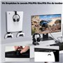 Support Mural pour PS5/PS5 Slim/PS5 Pro - Support Console PS5/PS5 Slim/PS5 Pro avec Support Manette et Casque - Accessoire PS5 e