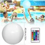 Boule Lumineuse Exterieure avec Télécommande Lumière de Spa à LED Lampe Flottante Sphère Éclair