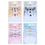 4 Blocs Notes Autocollantes Feuilles Notes Adhésives en Forme Animaux Ensemble de Notes Autocollantes Sticky Notes pour Bureau (