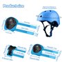 mizikuu Protection Roller Enfant, 7 en 1 Casque Vélo Enfant Kit Réglables Coudières Genouillère Protège Poignets Equipemen pour