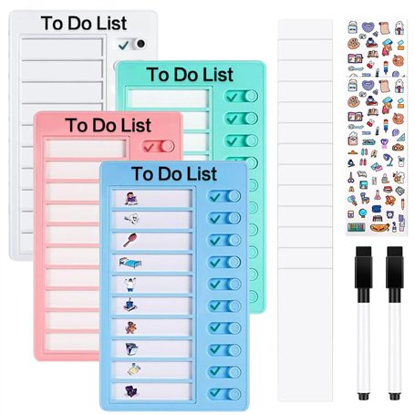 Riisoyu 4 Pièces Tableau Memo Checklist