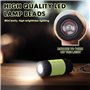 mizikuu Mini Lampe de Poche,6 pièces Lampe de Poche LED Enfant revêtement en silicone rechargeable USB IP65 lampes de poche étan