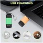 mizikuu Mini Lampe de Poche,6 pièces Lampe de Poche LED Enfant revêtement en silicone rechargeable USB IP65 lampes de poche étan