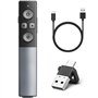 Métal Telecommande Ordinateur Powerpoint USB/Type C 2 en 1 avec Volume