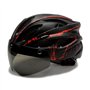 Casque de vélo avec visière - Casque de vélo léger avec lunettes magnétiques - Unisexe - Taille réglable - Casque de VTT pour ho