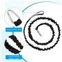 Kayak Lot de 2 laisses de pagaie de 1,5 m pour canoë - Corde de sécurité avec mousqueton - Accessoires de pagaie de kayak