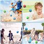 UQTUKO Balle Rebondissante d'eau, 3 Pièces Balles à Eau en Lycra Bombes à Eau réutilisables balles Piscine a balles pour Enfants