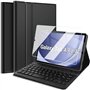 Nanhent Clavier Coque avec Protection écran pour Samsung Galaxy Tab A9 8.7 Pouces 2023 Tablette (SM-X110/X115/X117)
