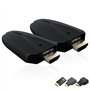Transmetteur et récepteur HDMI sans fil - Entrée 4K prise en charge - Portée de 150 m - Plug and Play - Kit d'extension HDMI 2