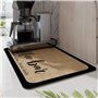 katmerio Tapis d'égouttement pour machine à café - 60 x 40 cm - Séchage rapide - Tapis de séchage absorbant pour machine à café