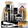 MXTIMWAN | Kit Soins Barbe pour Hommes - Kit Barbe Hommes 10 PC - Kit Entretien Barbe Homme pour l'Entretien et le Soin de Barbe