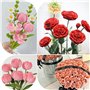 AMDZGLB Fil de Fleurs 100PCS Fil de Fer Vert de Fleuriste Emballage Tige Fleur de 30 CM Tige Metal pour Bouquet de Fleurs Bricol