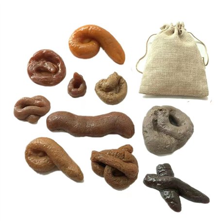 KALUROIL Faux Caca,Peluches RéAlistes Tabouins - 10pcs Jouets FéCals & Poisson D'Avril - Accessoires Farce - Cadeau Amusant Pour