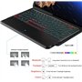 Nanhent Rétroéclairé Clavier Coque pour Xiaomi Pad 6S Pro (2024) 12.4 Pouces Tablette, Smart Touchpad, AZERTY Français Amovible
