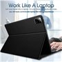 Nanhent Rétroéclairé Clavier Coque pour Xiaomi Pad 6S Pro (2024) 12.4 Pouces Tablette, Smart Touchpad, AZERTY Français Amovible