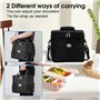 yotutun Sac Isotherme Repas 16L, Glacière Souple Pliable Sac Pique Nique à Réfrigéré Pratique Imperméable Lunch Box pour Femme H