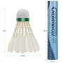 ALFFREUDE 12 Pcs Volant Badminton Plume Badminton en Plumes de Canard Balles de Badminton à Grande Vitesse Volants de Badminton 