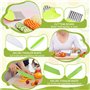 Mauepersu Kit Couteau de Cuisine pour Enfants - 31 Pièces Avec Couteau Ondulé et Planche à Découper - Sécurité Montessori pour C