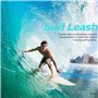 Generic 10 Pieds Sup Leash Coiled Laisse De Cheville 5.5mm Cordon de Sécurité Surf Leash en TPU Leash Paddle Corde De Pied De Re