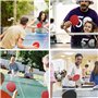 HAFERL Kit de tennis de table avec 2 raquettes et 3 balles dans un sac, idéal pour les enfants et les adultes