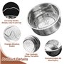 mizikuu Cuiseur Vapeur en Acier Inoxydable, Panier Vapeur Qualité Alimentaire Insert Vapeur de 20 cm Avec Poignée Pratique Desig