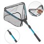 katmerio Épuisette de pêche, épuisette télescopique en caoutchouc, épuisette pliable, épuisette télescopique, filet de pêche pou