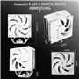 Thermalright Assassin X 120R Digital White Refroidisseur d'air pour processeur, avec 4 caloducs de 6 mm, couvercle d'écran numér