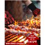 Gants de Barbecue Gants Anti Chaleur Jusqu'à 800°C Gants de Barbecue Universel Gants pour Barbecue Antidérapants Gant de Cuisine