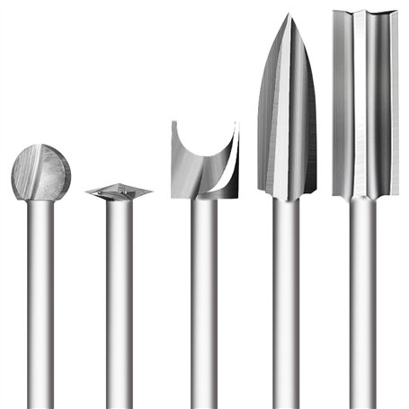 Jeu de Outils de Sculpture sur Bois pour Dremel