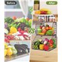 Zaxiva 2 Etages Corbeille a Fruit, Panier a Fruit etagere de murale cuisine, Rangement de cuisine empilable, Avec un Couvercle e