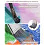 Zawaer Pinceaux Peinture 28 Pièces - Kit Acrylique, Huile, Aquarelle Avec Couteau à Palette - 25 Tailles Différentes Pour Artist