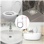 Fousenuk Lot de 3 Deboucheur Canalisation, Furet Deboucheur Evier Professionnel, Plomberie WC, Kit Debouchage Cheveux Douche Pin