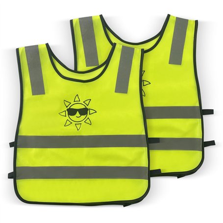 Baxcdyswe Gilet Jaune Enfant 2 PCS