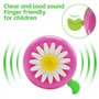 Cloche de Vélo Filles,2 PCS Sonnette Vélo Enfant Cloches de Vélo à Fleurs Sonnette de Vélo de Montagne Jolies Cloches pour Tout-