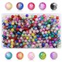 GZhaizhuan 600 Pièces en Boîte Colorées Perles de Verre