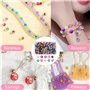 GZhaizhuan 600 Pièces en Boîte Colorées Perles de Verre, 8mm Rondes Perles Craquelées pour DIY Fabrication de Bijoux Collier Bra