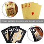 KAHEIGN 2 Jeux de Cartes à Jouer, 24k Foil Cartes de Poker étanches Cartes à Jouer en Diamant Outil de Tours de Magie Classique 