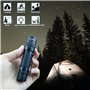 GUODSKHOO Lot de 2 Lampes de Poche LED Rechargeable Tactiques Lampe Torches Ultra Puissante par USB Avec Résistante à L'eau 3 Mo