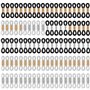 HAOBIN 100 pieces Lunettes Extrémités Chaîne de Lunettes Retenue Embouts de chaîne de lunettes Boucle de Chaîne de Lunettes Conn