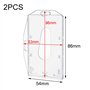 LacyMC Lot de 2 Porte-badge Vertical,avec fente pour le pouce PC transparent rigide Pour Id D'école De Bureau Cartes de Crédit L