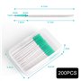 EUZUXU 200 Pcs Brossettes Interdentaires, Silicone Cure Dent Brossette Bâtonnet Interdentaire, Outil de Nettoyage de Dents pour 