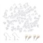 300 Pièces de bouchons d'oreille en silicone transparent
