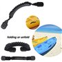 XHBTS Lot de 2 poignées de transport de kayak de rechange avec matériel, avec 8 vis, poignées en caoutchouc durable pour kayak, 